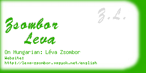 zsombor leva business card
