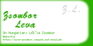 zsombor leva business card